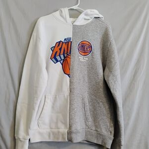 Hollister Kids Split Hoodie - White and Gray